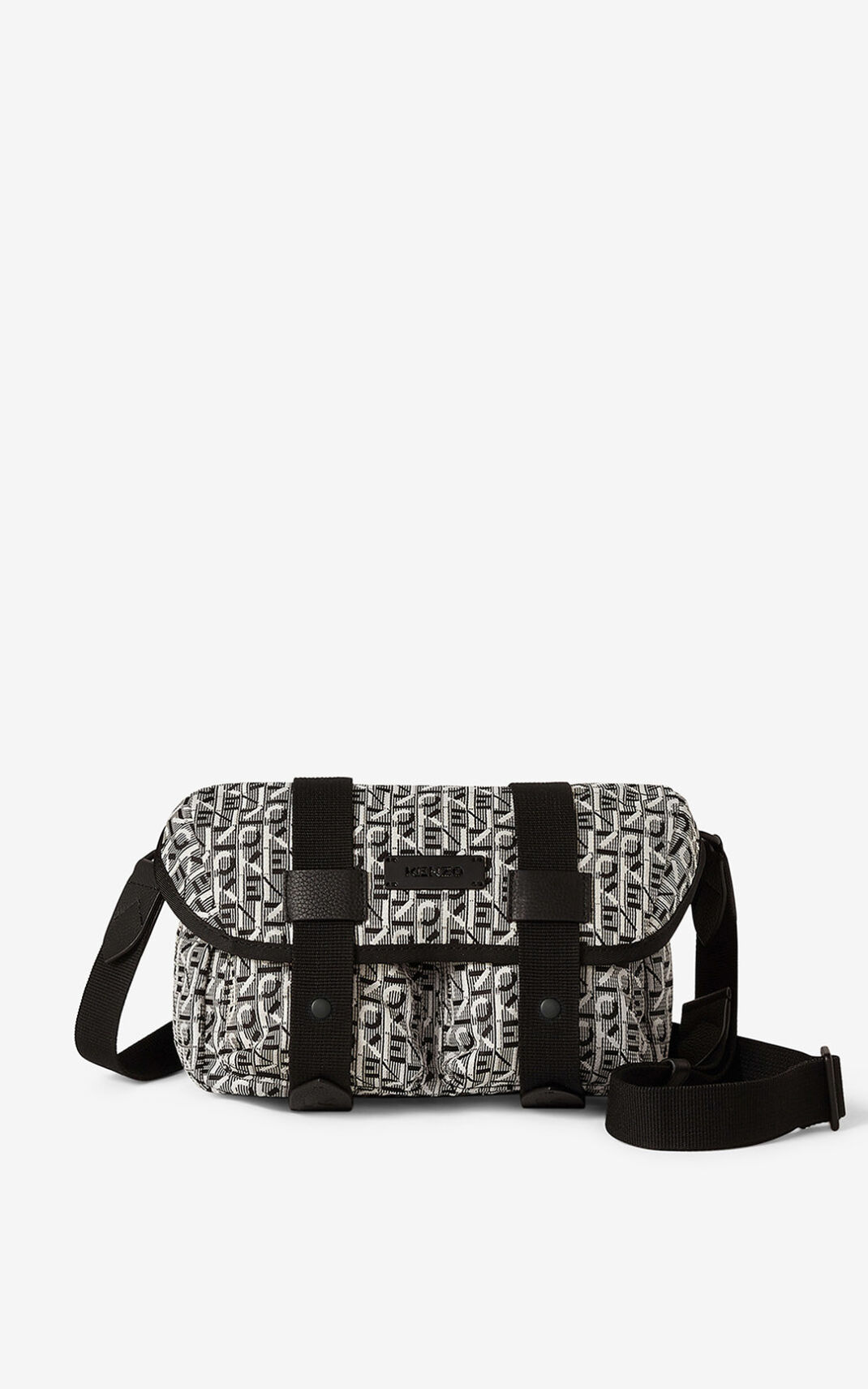 Riñonera Kenzo Courier jacquard Hombre Gris - SKU.0259295